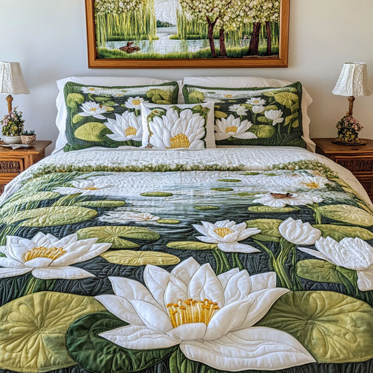 Lily Reflection 3-Piece Quilted Bedding Set NCU0PT6887