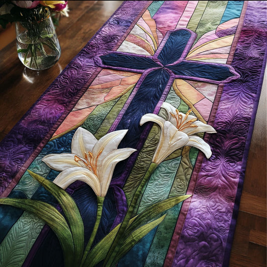 Lily of Grace Quilted Table Runner NCU0NT12318