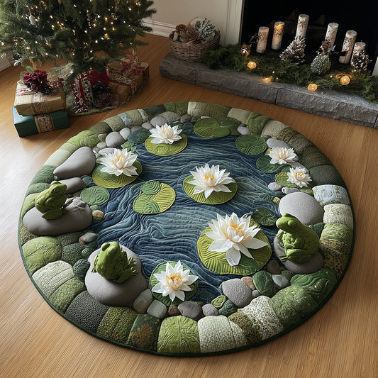 Lilykiss Hideaway Quilted Round Mat NCU0TH3875