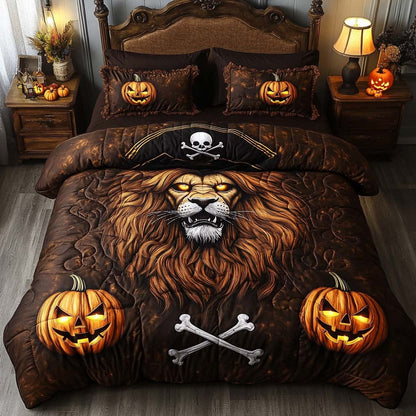 Lion Curse 3-Piece Quilted Bedding Set NCU0NT9515