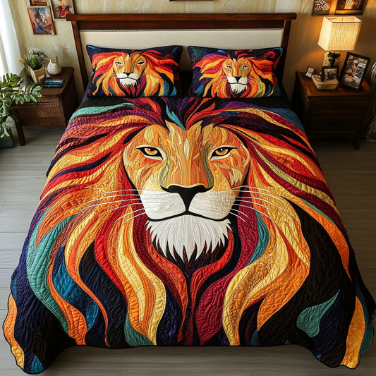 Lion King 3-Piece Quilted Bedding Set NCU0DK7347