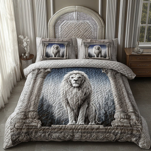 Lion Path 3-Piece Quilted Bedding Set NCU0DV6269