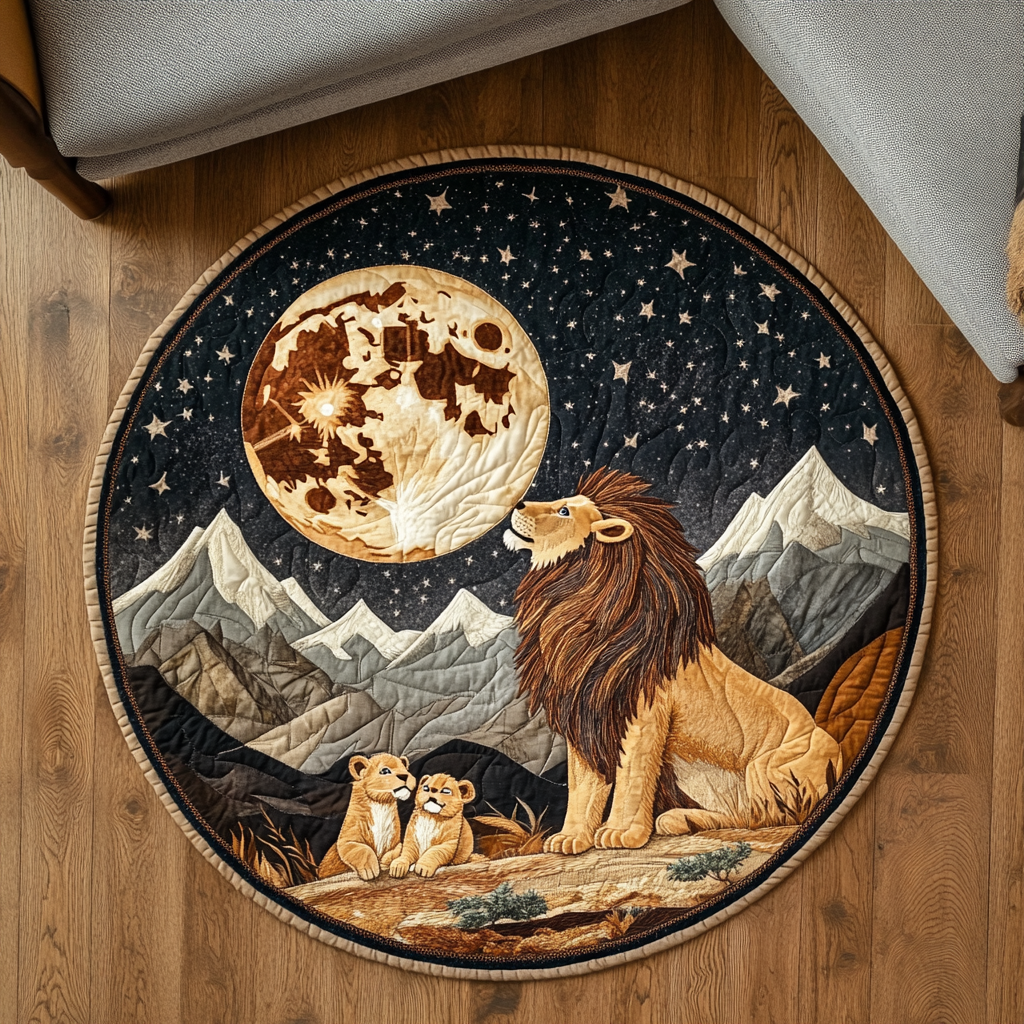 Lion Pride Quilted Round Mat NCU0DK7491