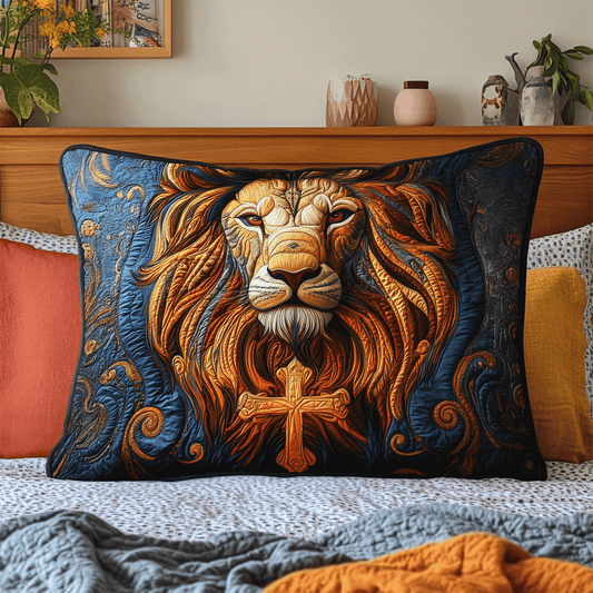 Lion of Judah Quilted Bedding Pillow Case NCU0DV3080