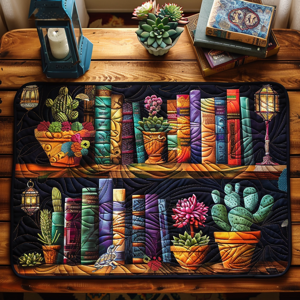 Literary Oasis Quilted Place Mat NCU0TH549