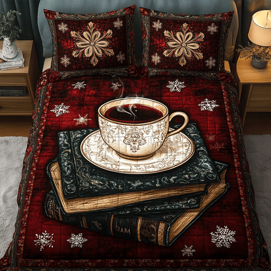 Literary Bliss 3-Piece Quilted Bedding Set NCU0TL2074