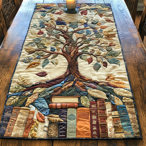 Literary Bliss Quilted Table Runner NCU0VH4338