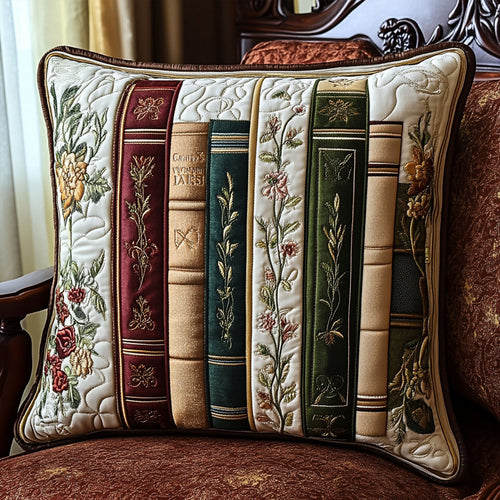 Literary Bloom Quilted Pillow Case NCU0PT4681