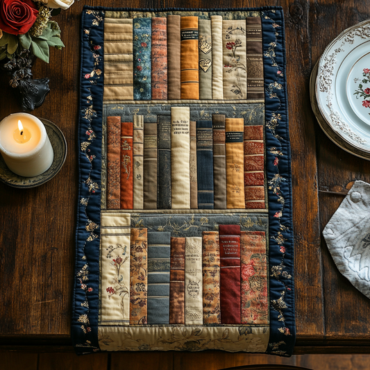 Literary Dreams Quilted Table Runner NCU0DV3679