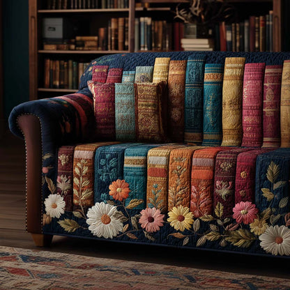 Literary Escape Quilted Sofa Cover NCU0NT11442