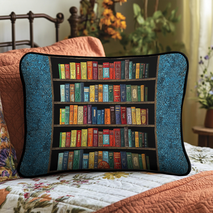 Literary Haven Quilted Bedding Pillow Case NCU0DK5301