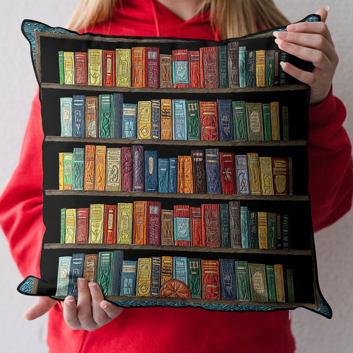 Literary Haven Quilted Pillow Case NCU0DK5300