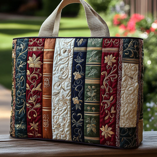 Literary Love Quilted Tote Bag NCU0PT8139