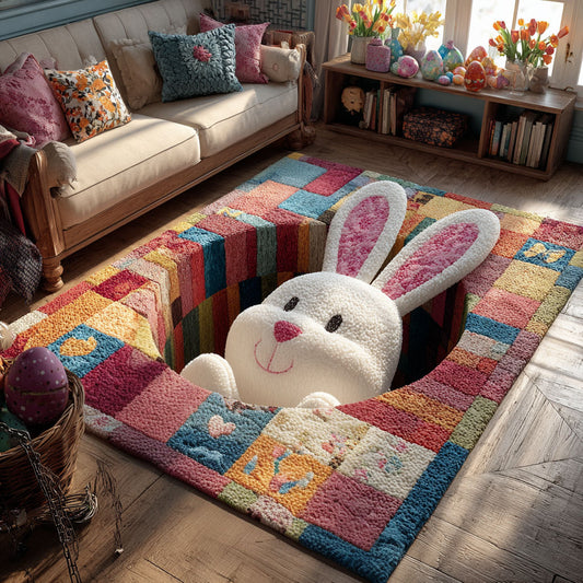 Little Bunny Surprise Area Rug NCU0PT11487