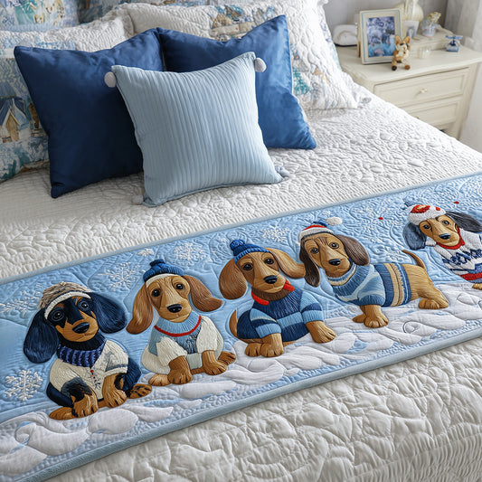 Little Dachshund Quilted Bed Runner NCU0TH3546