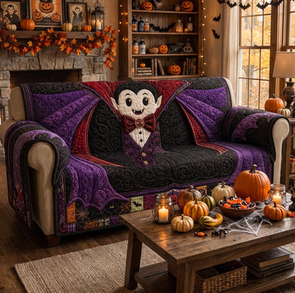 Little Dracula Quilted Sofa Cover NCU0DV9829