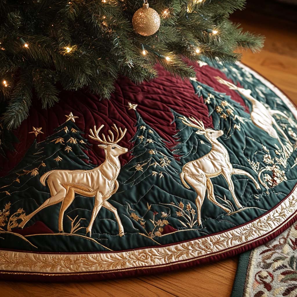 Little Flyer Christmas Quilted Tree Skirt NCU0NT11101