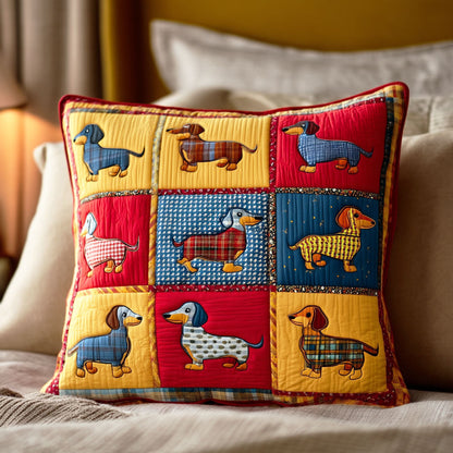 Little Long Dog Quilted Pillow Case NCU0TD2132