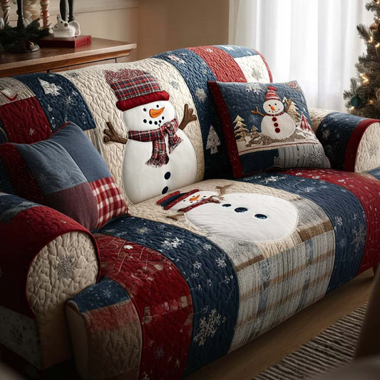 Little Snowflake Quilted Sofa Cover NCU0NT11056