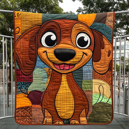 Little Tail Wag Quilted Blanket NCU0PT6308