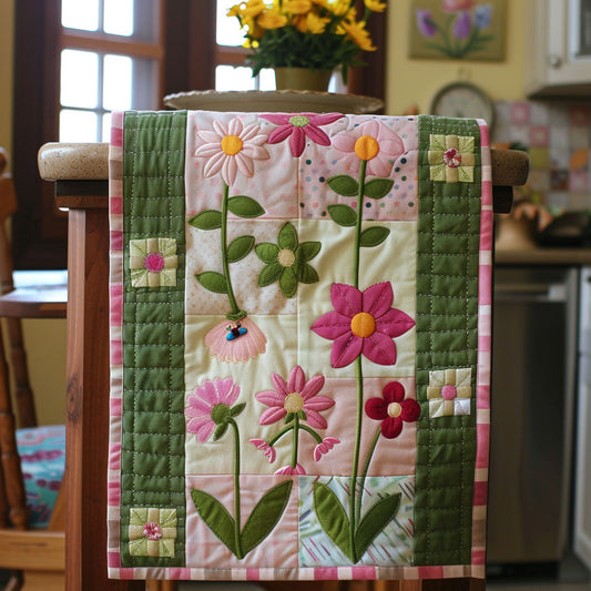 Lively Blooms Quilted Table Runner NCU0TL356