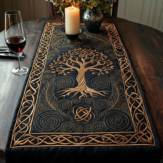 Living Roots Quilted Table Runner NCU0DV9317