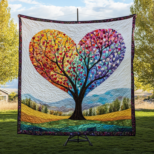 Living Love Tree Quilted Blanket NCU0DK3182