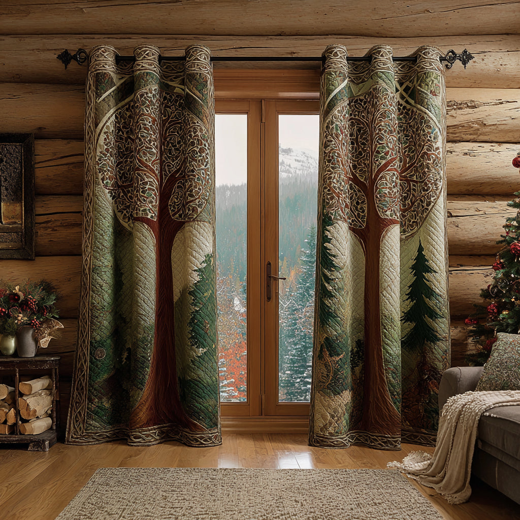 Living Roots Quilted Curtains NCU0DV8660
