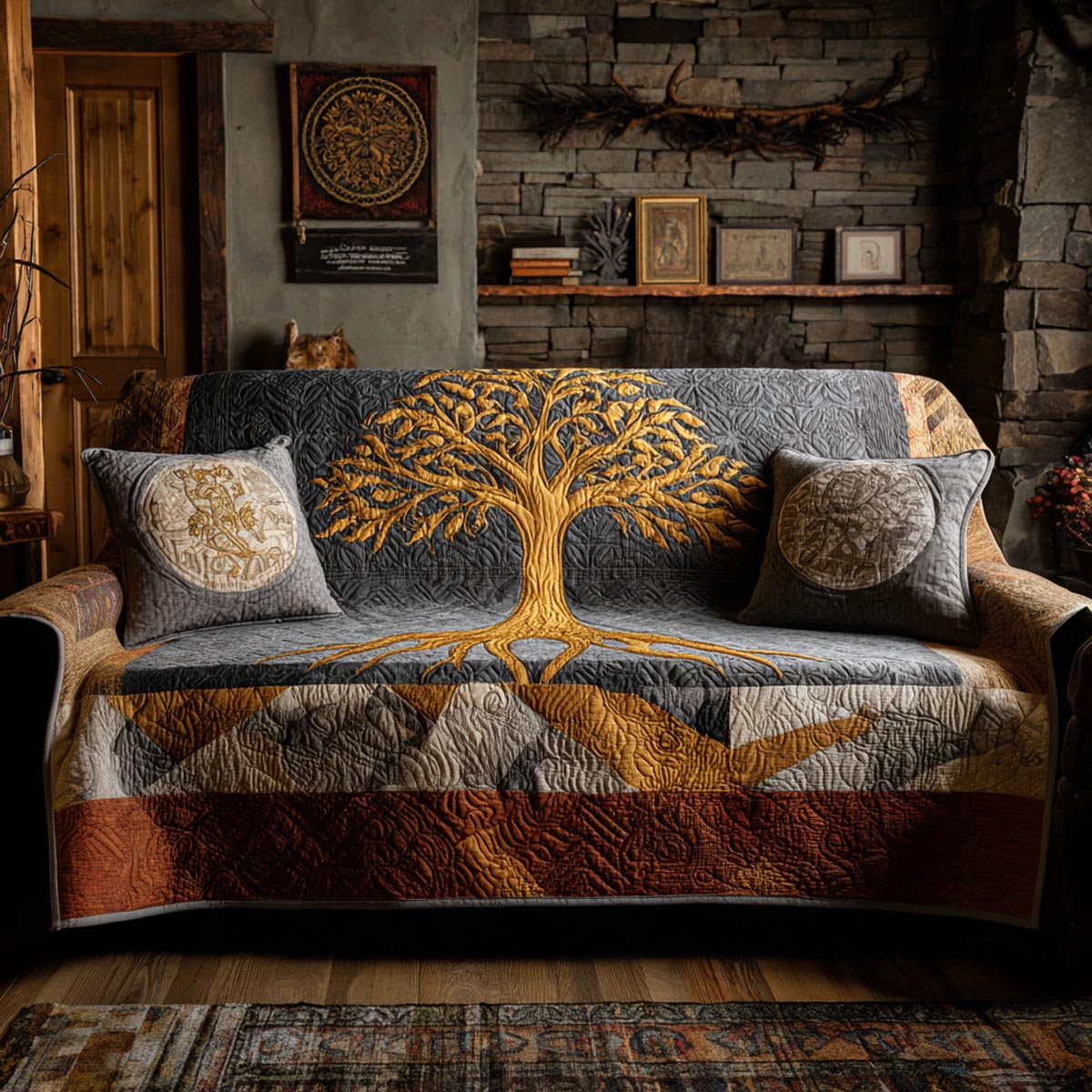 Living Tree Quilted Sofa Cover NCU0DV9191