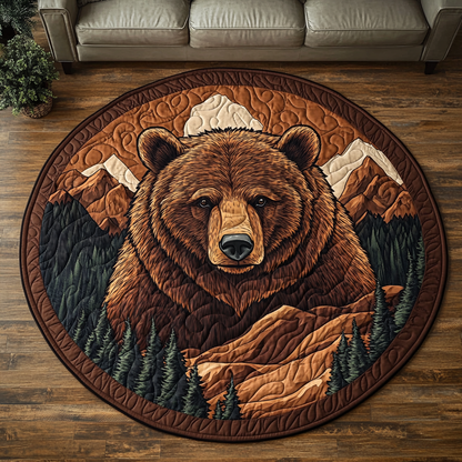 Lodge Life Quilted Round Mat NCU0VH4868