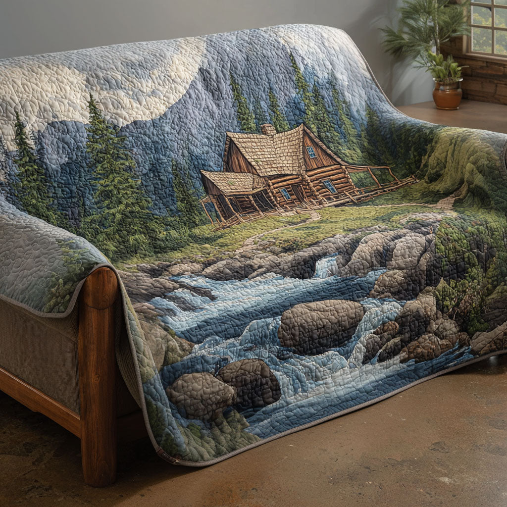 Lodge Patchwork Quilted Sofa Cover NCU0NT12743