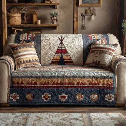 Lodge Weave Quilted Sofa Cover NCU0XD2421