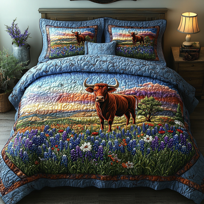 Lone Range 3-Piece Quilted Bedding Set NCU0DK7126