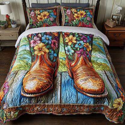 Lone Rider 3-Piece Quilted Bedding Set NCU0DK6830
