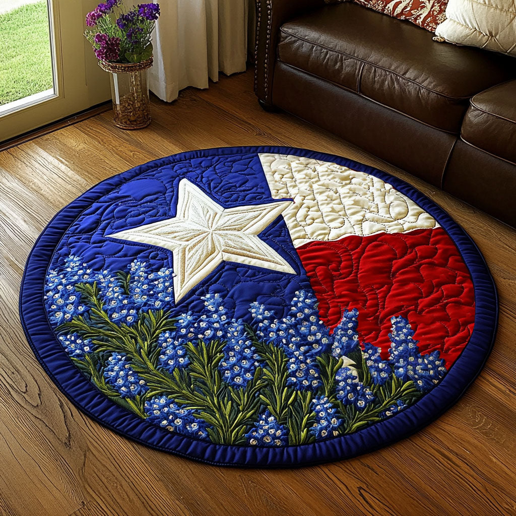 Lone Star Beauty Quilted Round Mat NCU0NT6230