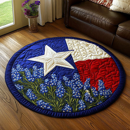 Lone Star Beauty Quilted Round Mat NCU0NT6230