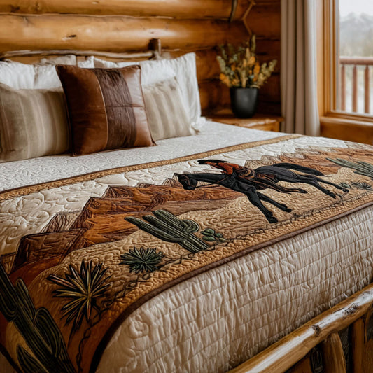 Lone Star Days Quilted Bed Runner NCU0PT8653