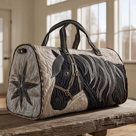 Lone Star Horse Quilted Duffle Bag NCU0XD404