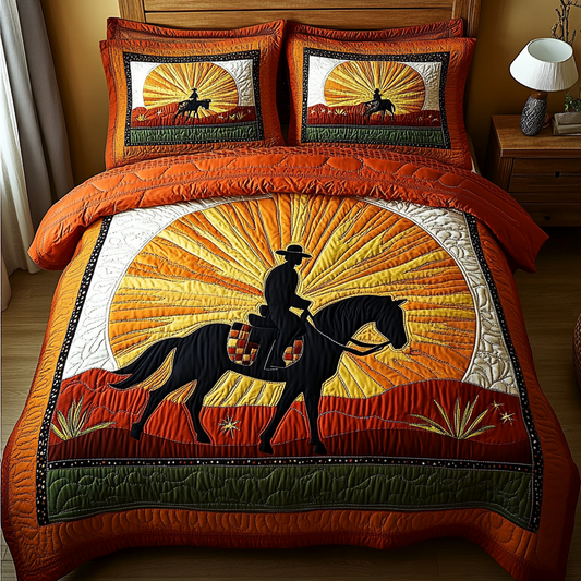 Lone Star Rider 3-Piece Quilted Bedding Set NCU0DK5135