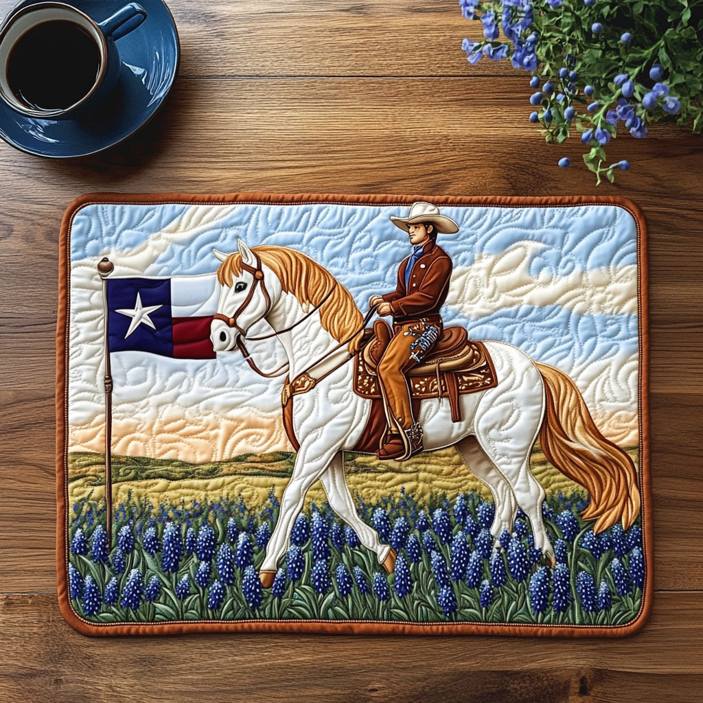 Lone Star Rider Quilted Placemat NCU0NT5794