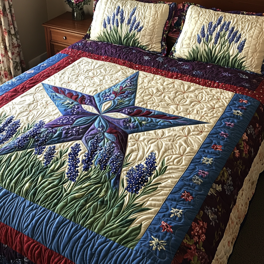 Lone Star Spirit 3-Piece Quilted Bedding Set NCU0DK6763
