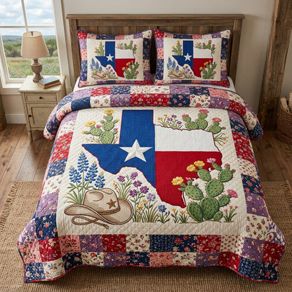 Lone Star State 3-Piece Quilted Bedding Set NCU0DV9690