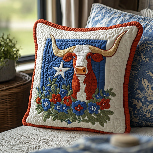 Longhorn Legacy Quilted Pillow Case NCU0DV5177