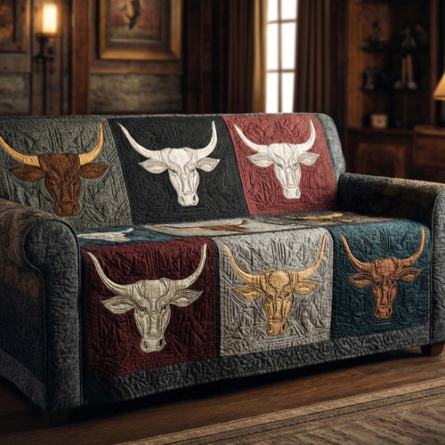 Longhorn Legacy Quilted Sofa Cover NCU0XD2276