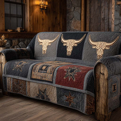 Longhorn Lodge Quilted Sofa Cover NCU0XD2270