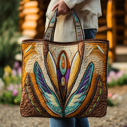 Loomed Spirit Quilted Tote Bag NCU0PT8335