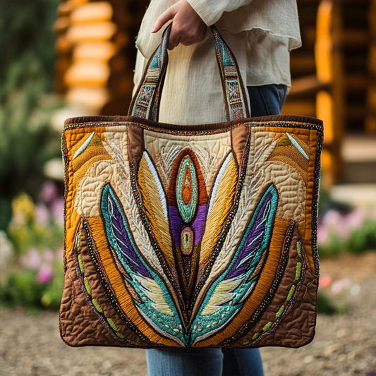 Loomed Spirit Quilted Tote Bag NCU0PT8335
