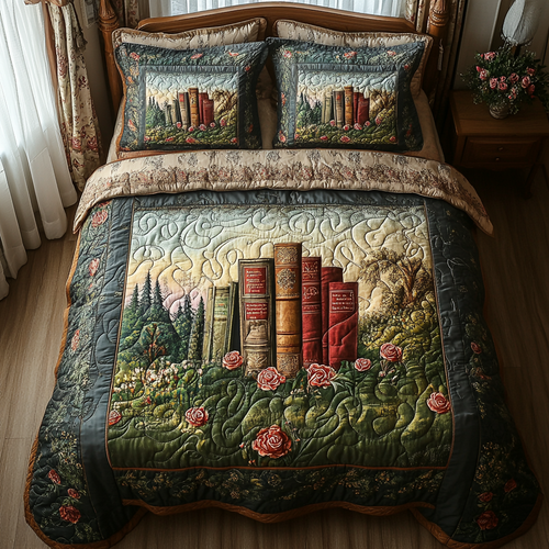 Lost Treasure 3-Piece Quilted Bedding Set NCU0DV4028