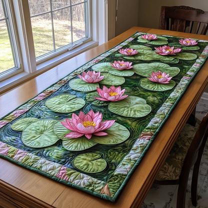 Lotus Bloom Quilted Table Runner NCU0DK8319