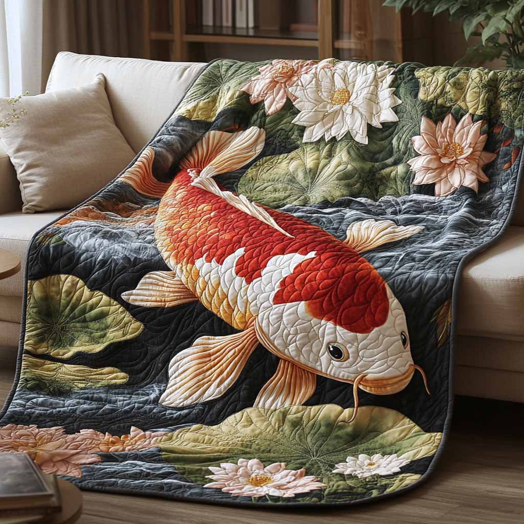 Lotus Drift Quilted Blanket NCU0XD2644